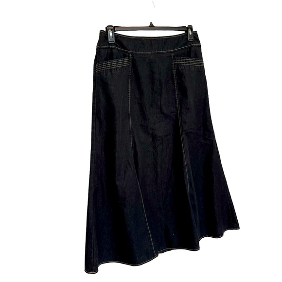 New York Clothing Co Dresses & Skirts - New York Clothing Co Fit & Flare Skirt W/Pockets Size 12 Midnight Blue